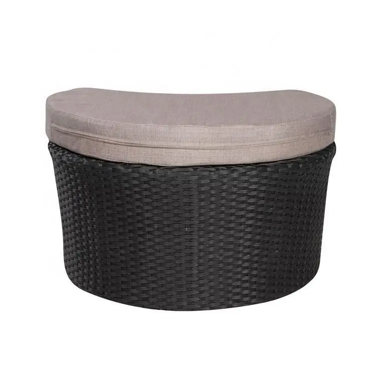 Yinzhou Living Deck Outdoor Garden Conservatory Modular 8 Seater Corner Sofa Set - Grey Rattan Furniture Mexico