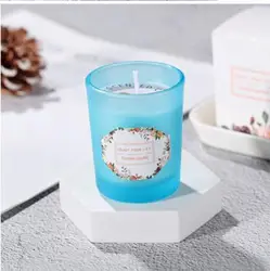 Soy Wax Brown Scented Candles Gifts Smokeless Romantic Home Scented Candles Wholesale glass candle jars