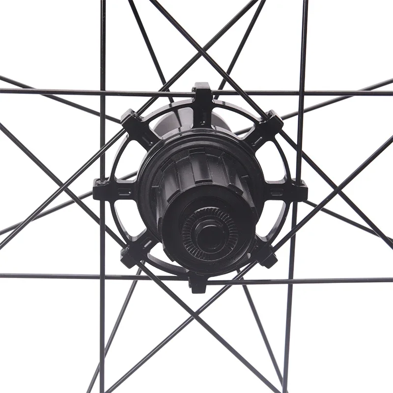 RUJIXU 6 pawls 40mm 700c Road Bike Rim Brake Wheelset Ultralight 80mm large flange hub