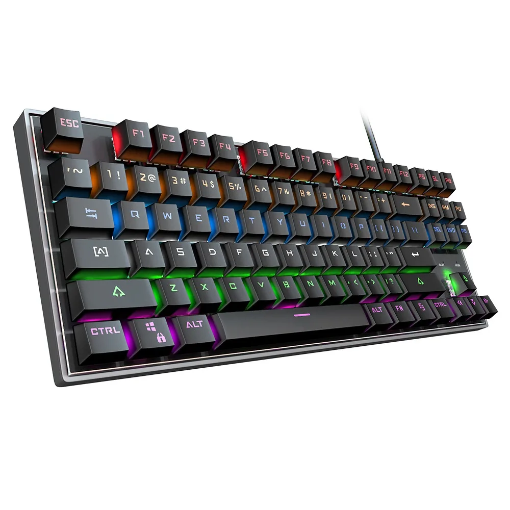 Ready to ship rgb led light arabic computer keyboard for gaming mechanical keyboard
