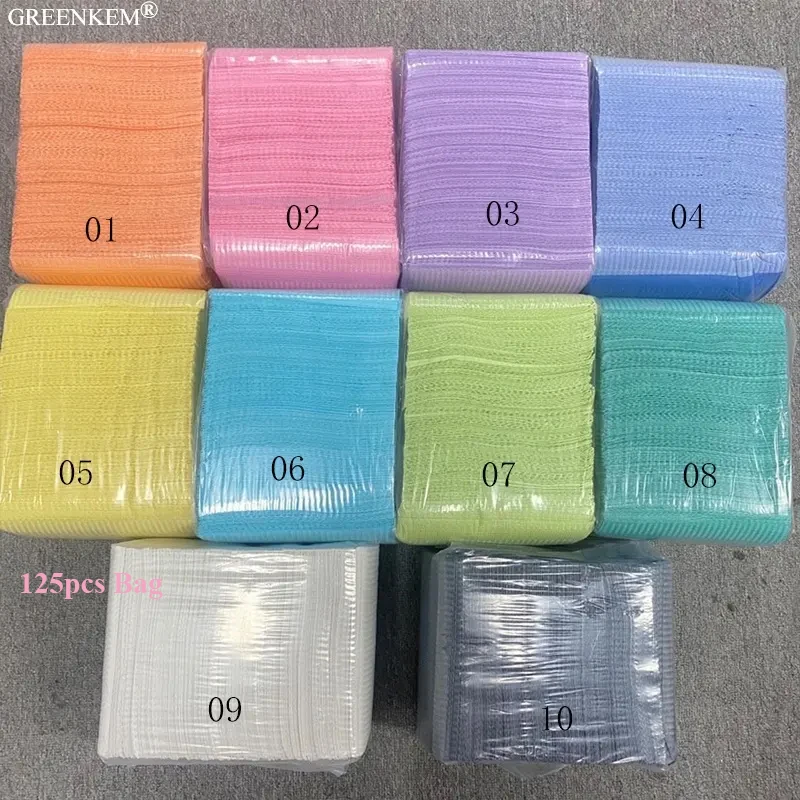 25Pcs/50Pcs/125Pcs Disposable Foldable Nail Clean Pad Waterproof Tablecloth Lint Paper Practice Nail Art Table Mat