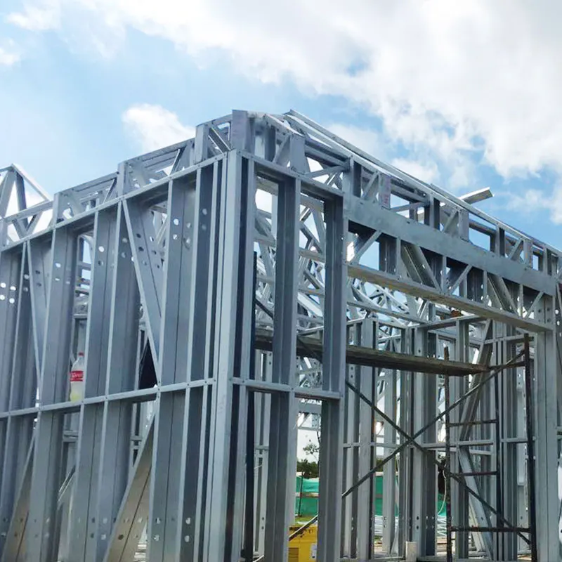 Deepblue Smarthouse the Most Popular and Low cost Prefabricated Light Steel Frame House kits Villa