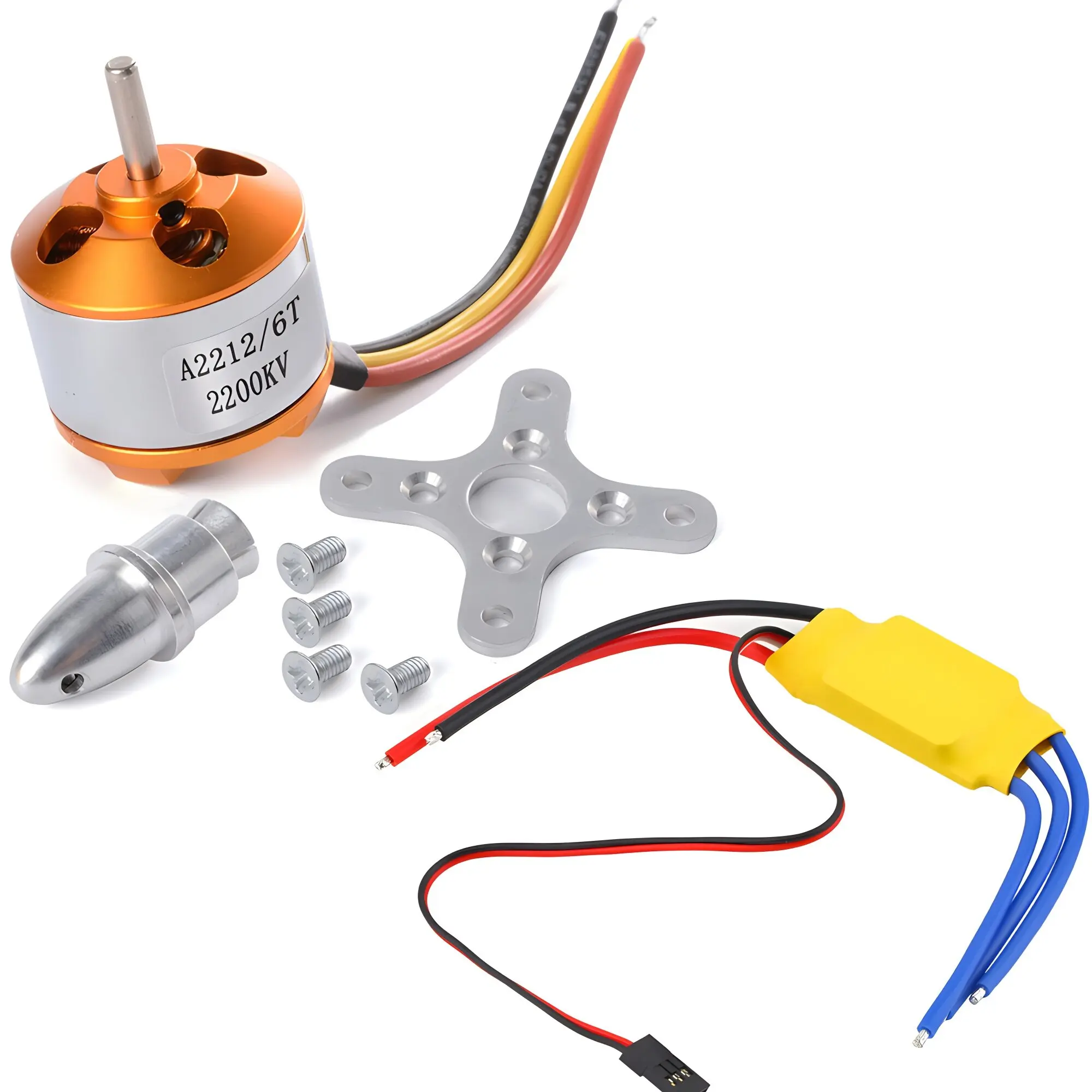 XXD A2212 A2208 930KV 1000KV 1400KV 2200KV 2700KV Brushless Motor with 30A Brushless ESC Motor Speed Controller for RC Drone