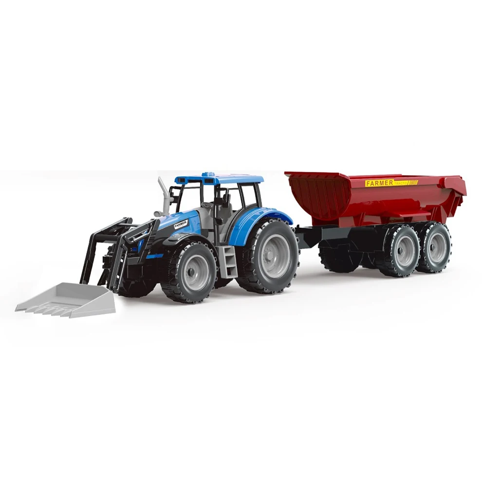 2025 New Friction Engineering Vehicle Toy Plastic Inertial Farm Car Toy Truck For Children