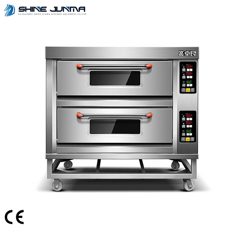 Best Selling 2 Deck 4 Tray Commercial Bakery Oven Gas Bread Pizza Deck Oven Electric Commercial Bakery Oven Prices