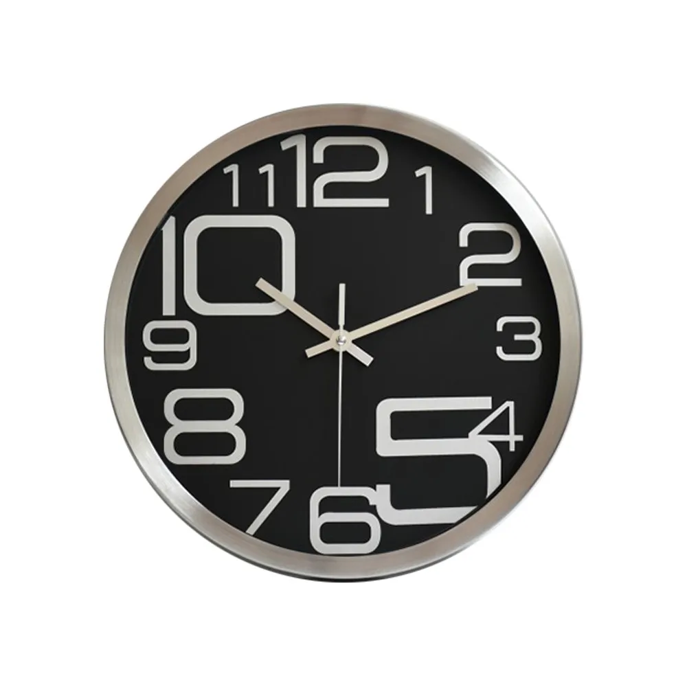 slient quartz radio control advertise wall clock for home decorative