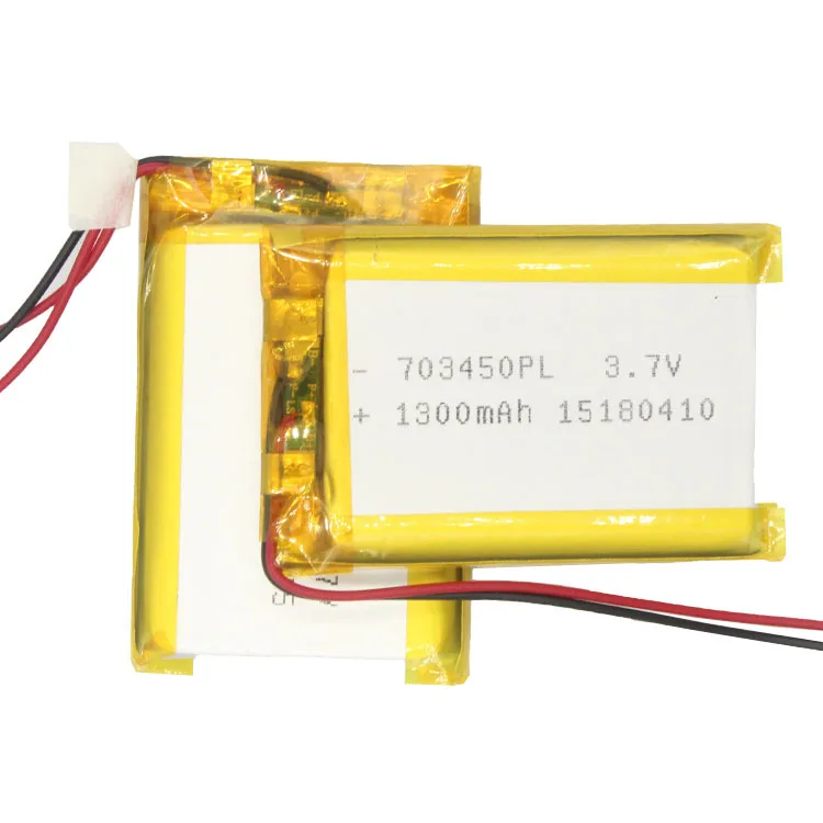 High Quality All Li-Polymer Battery Supply 703450 1300mAh Battery Cell Custom Li-ion Battery Cell Size from Factory