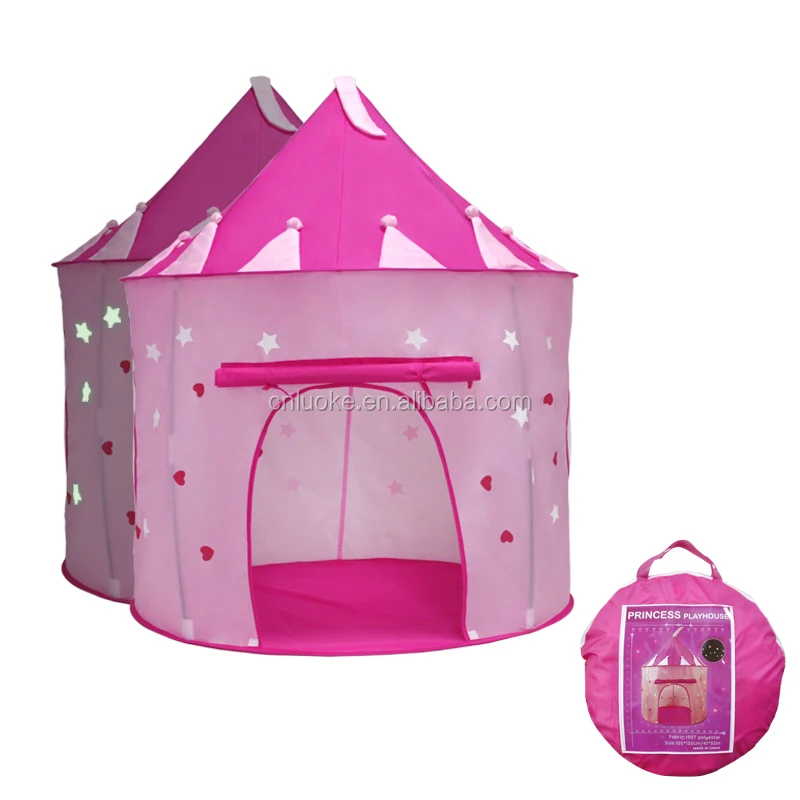 
Prince Princess Easy Folding Up Child Indoor Pop Up Castle Tipi Play Tent House Teepee Kids Tent 