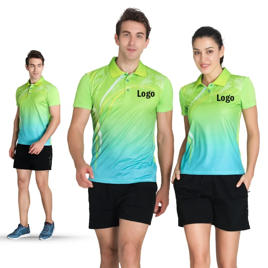 Lidong Hot Sale Sportswear Type Tennis T Shirt Sublimation Breathable Table Tennis Jersey