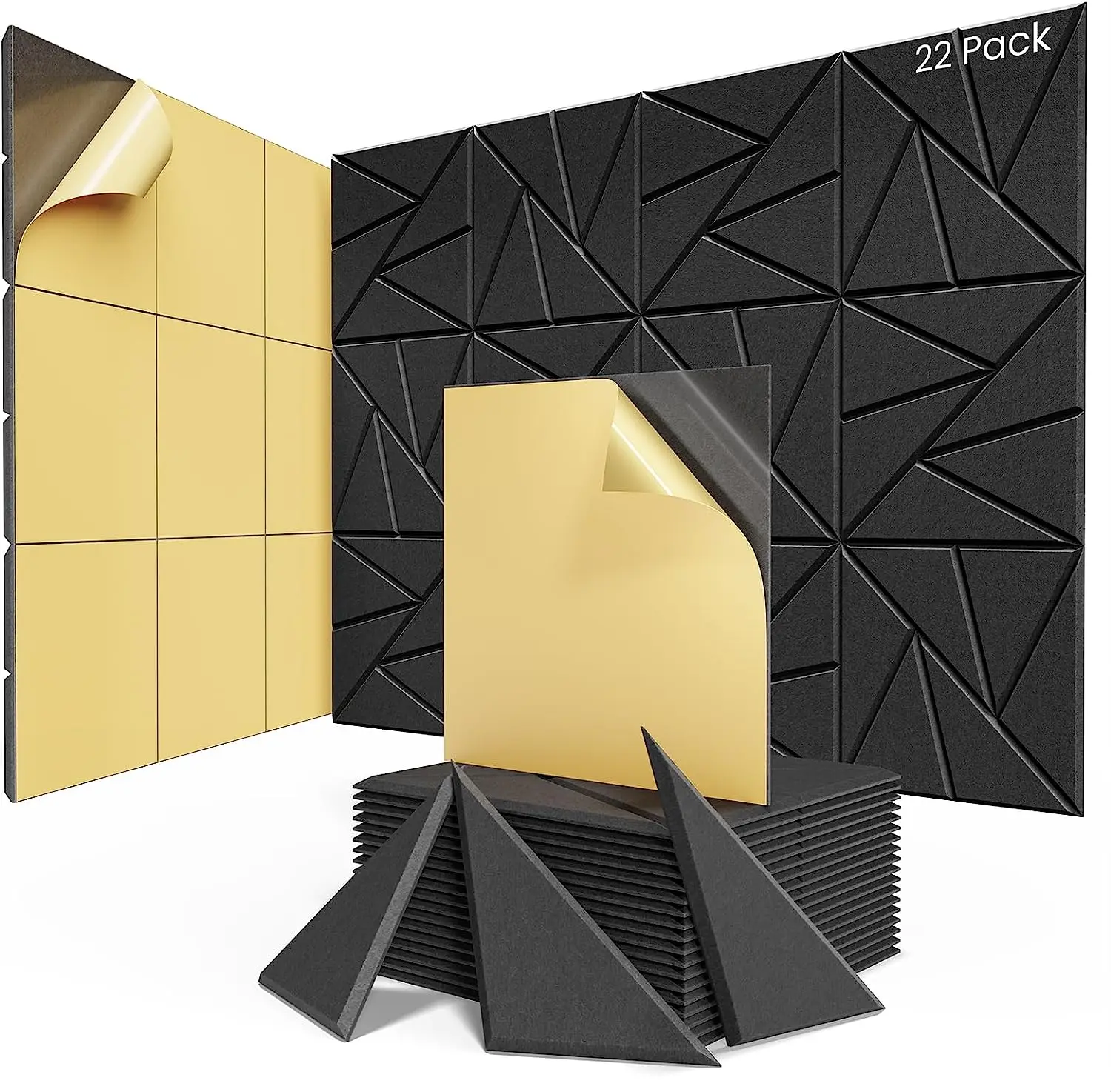New Design Square Polyester Sound-Absorbing Board 100% Fiber Decorative and Functional Soundproofing Improves Sound Quality