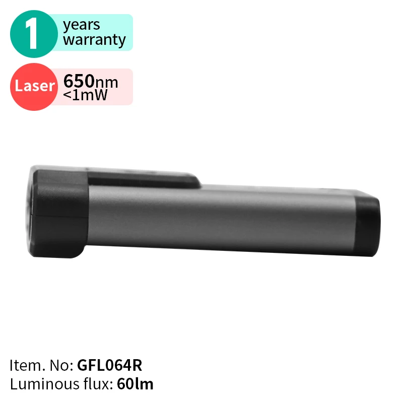 ALS gray rechargeable keychain led red laser pointer mini flashlight