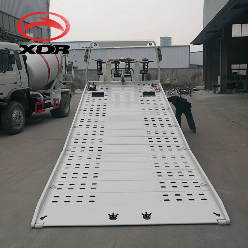 
road wrecker truck low slide flat bed recovery truck tow truck 