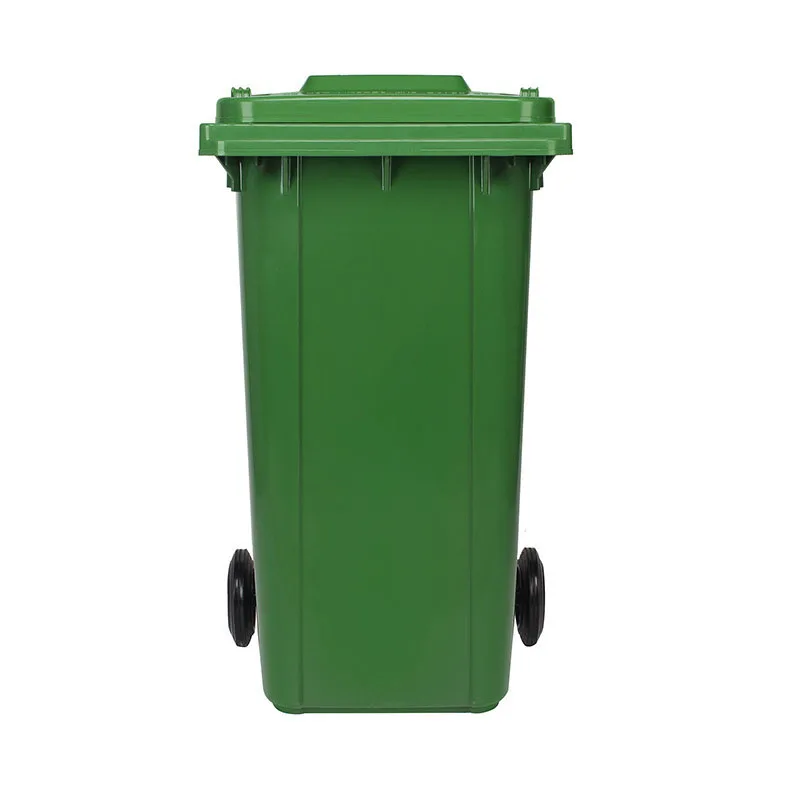 Factory wholesale 240 L plastic mobile garbage bins  for sale  outdoor large swing top garbage waste bin waste container