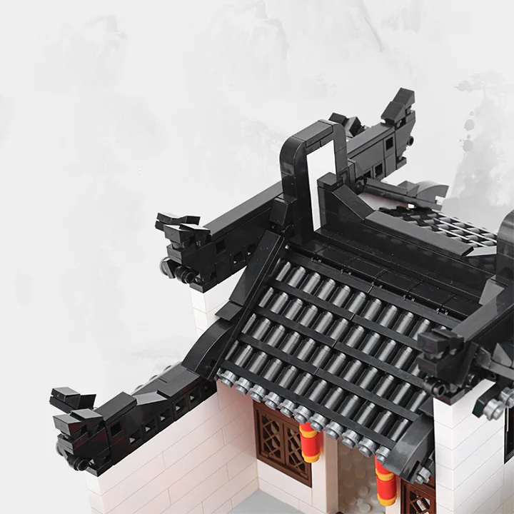 Wange CHINA HUI-STYLE Architecture building bricks kids plastic building block toys architecture kits