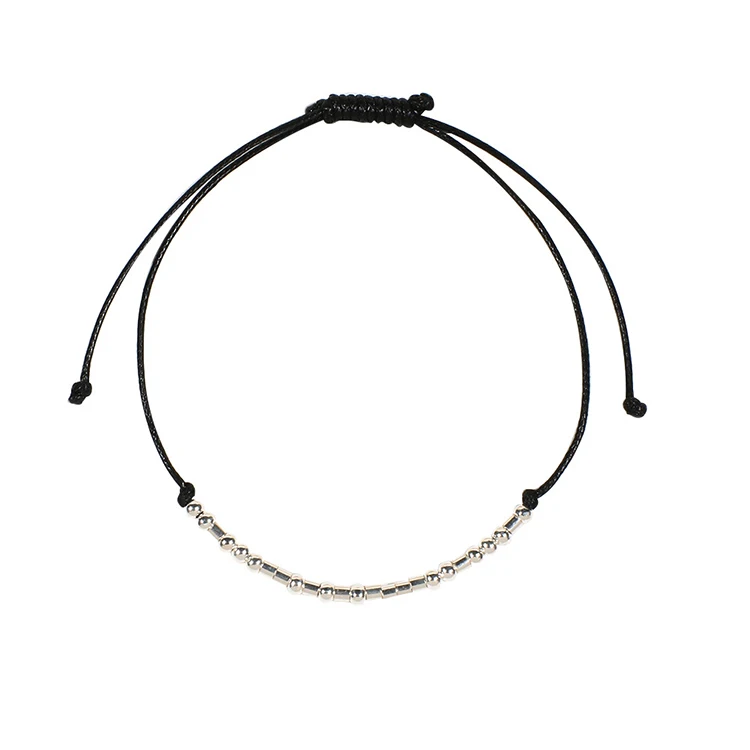 2020 New Style Sterling Silver Adjustable Beads Charm Bracelet I Love You Bracelet Women Jewelry