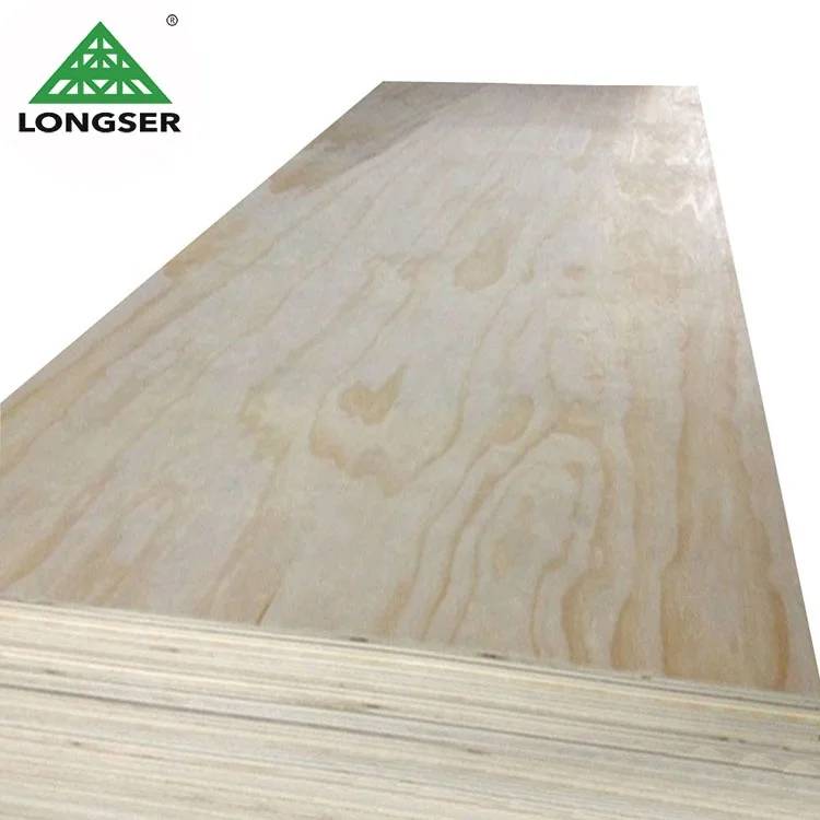 E1 standard 9mm 12mm 15mm 18mm pine plywood sheet for furniture used