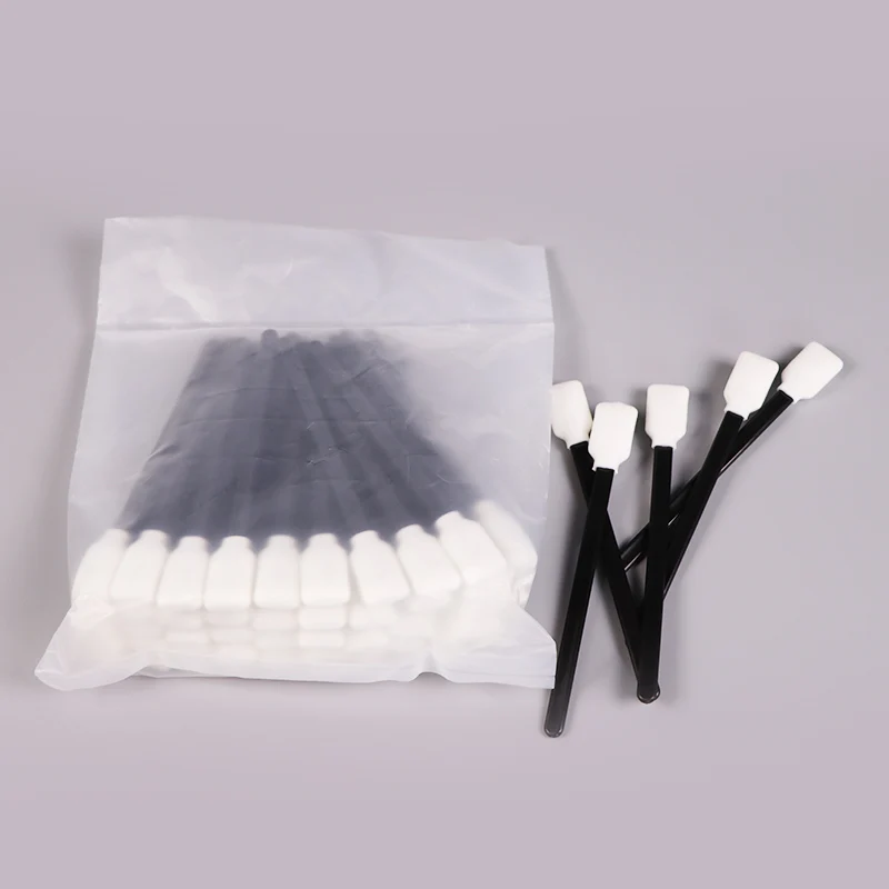High Ink Absorbent Disposable Lint Free Thermal Solvent Printer Head Cleaning Swab Polyester Printhead Cleaning Stick