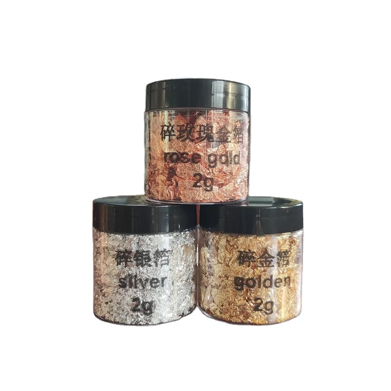 3 г * вида цветов листовое золото с золотом серебром фольгой из розового золота для ногтей росписи рукоделия изготовления ювелирных изделий слайма и смолы