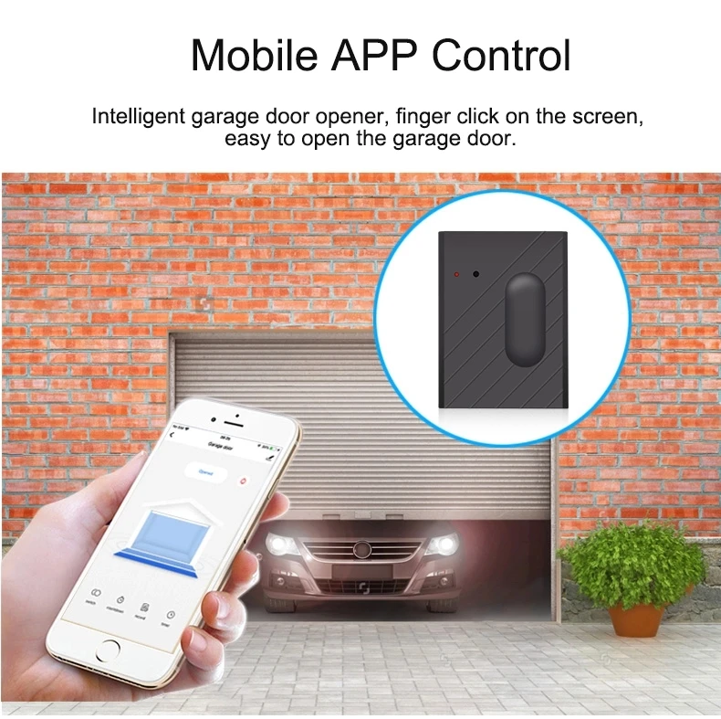 Пульт дистанционного управления электрический беспроводной IoT Tuya Smart WIFI открывателя гаражных дверей датчик