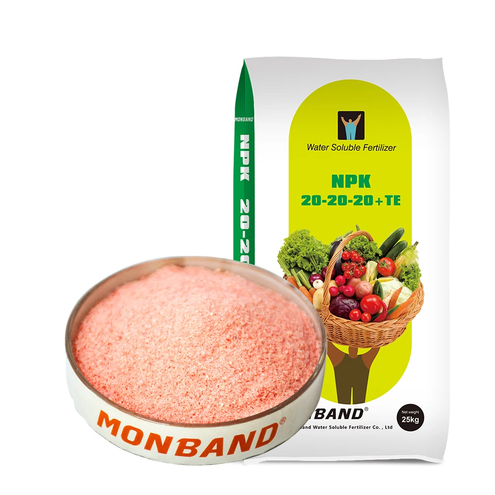 NPK 20-20-20 удобрение, водное удобрение, производитель композитных удобрений Monband, цена