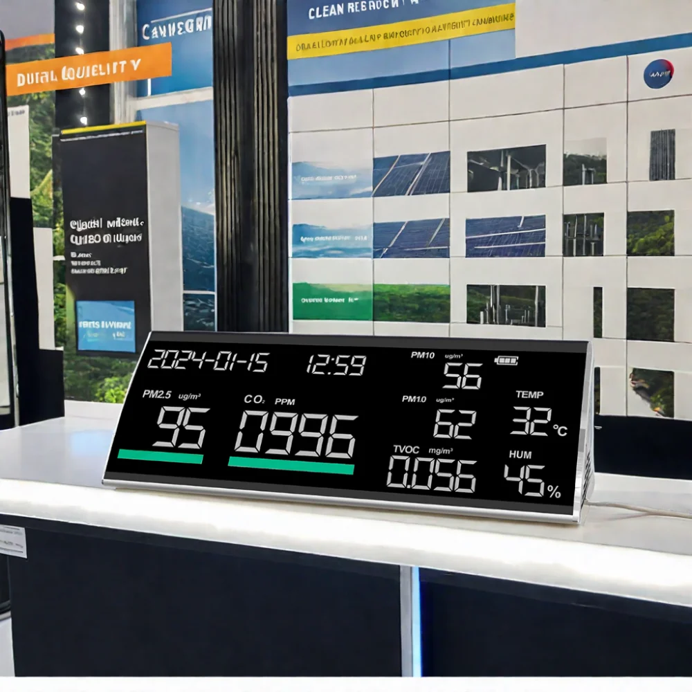 2024 best selling digital carbon dioxide hygrometer carbon dioxide detector carbon dioxide detector infrared sensor alarm