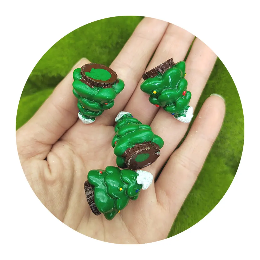 Wholesale Mixed Styles Resin Folk Art Christmas Tree Ornaments for Keychain Making