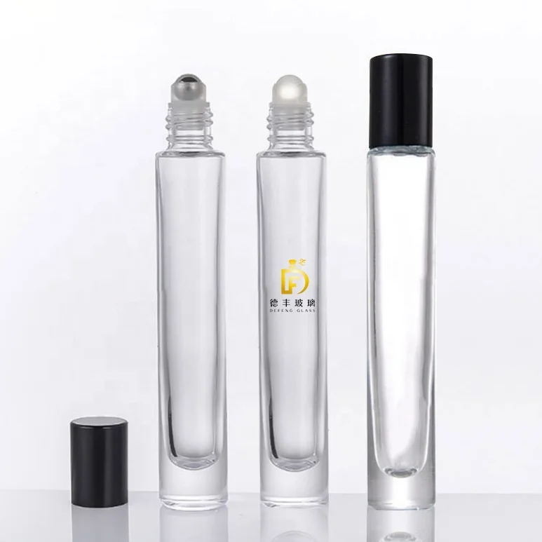 Roll On Travel Size High Quality Parfum Bottle Essence Oil 10ml Glass Roller ball Perfume Bottle