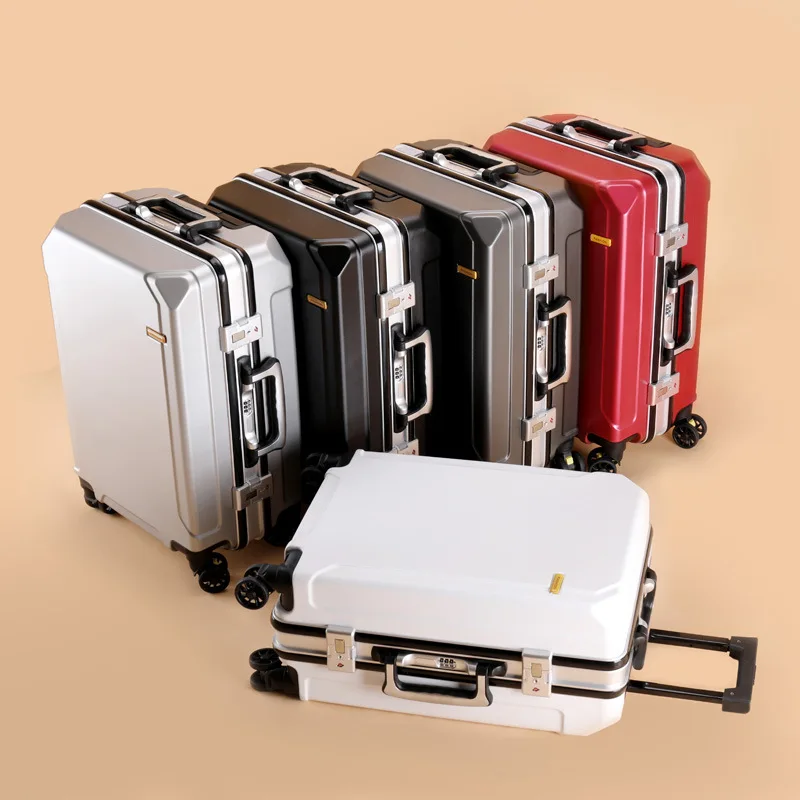 Factory  durable outdoor trip classic style  travel carry-on rolling luggage trolley  travel suitcases
