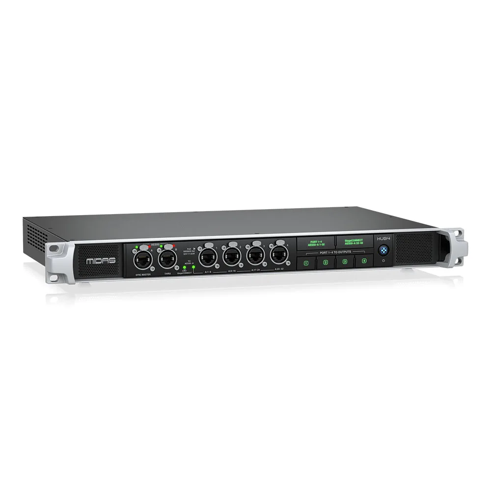 Studio Monitors Equipment Midas HUB4 Personal Monitoring System Hub For Pa Sound System