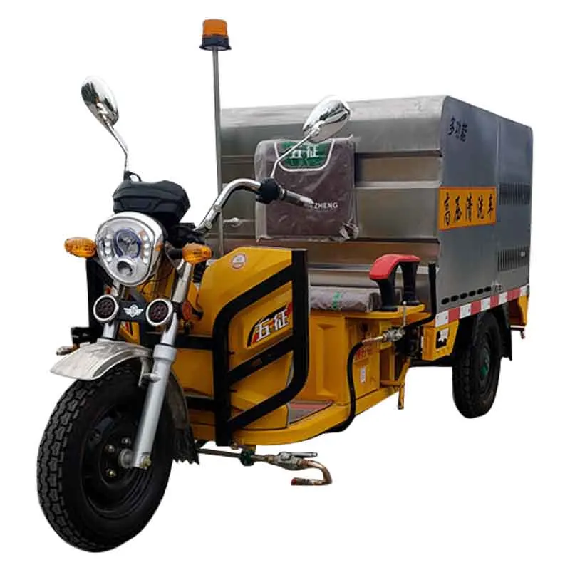 mingfeng new energy vehicle electric three-wheels street high-pressure cleaning truck water cart