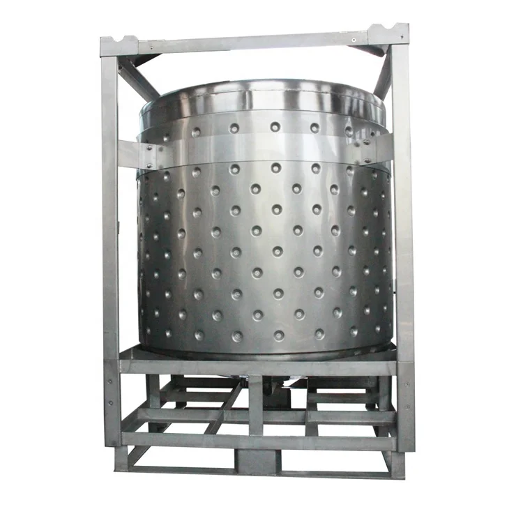 Chemical Storage Equipment of Stainless Steel Tanks IBC Tank Polishing Large Taper Stainless Steel Liquid Storage Tank 1000L