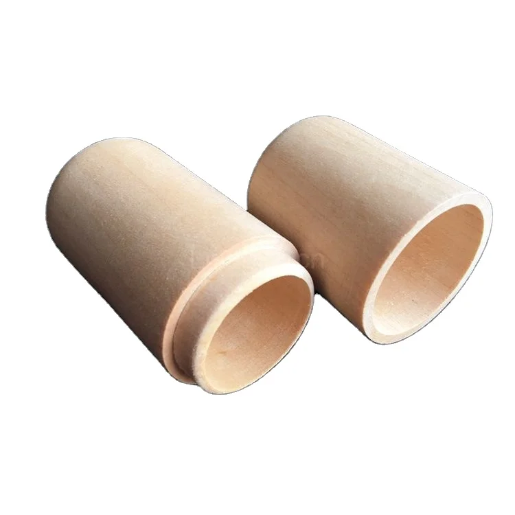 Round wood lid cylinder tube packaging paper for tea coffee gift bamboo sunglasses wooden box