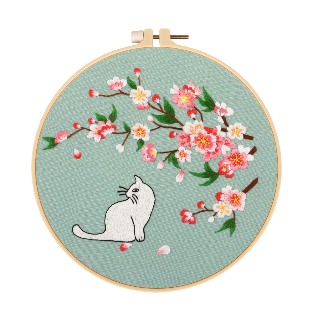 HOT Selling Handmade Embroidery Set Needlework Sewing Craft For Beginners DIY Embroidery Kits