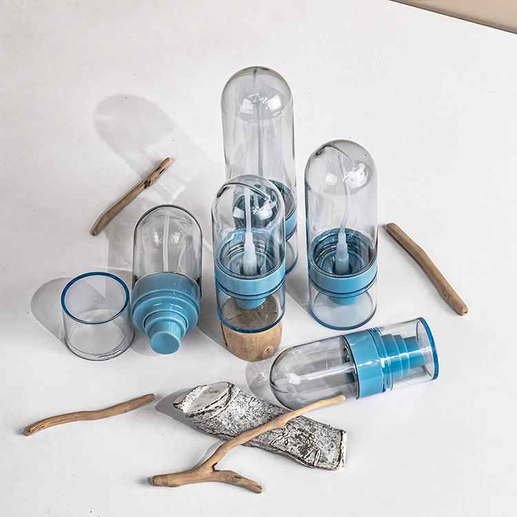 Liquid spray bottle upside down 30ml 50ml 60ml 80ml 100ml plastic empty fixing spray packaging pump bottle