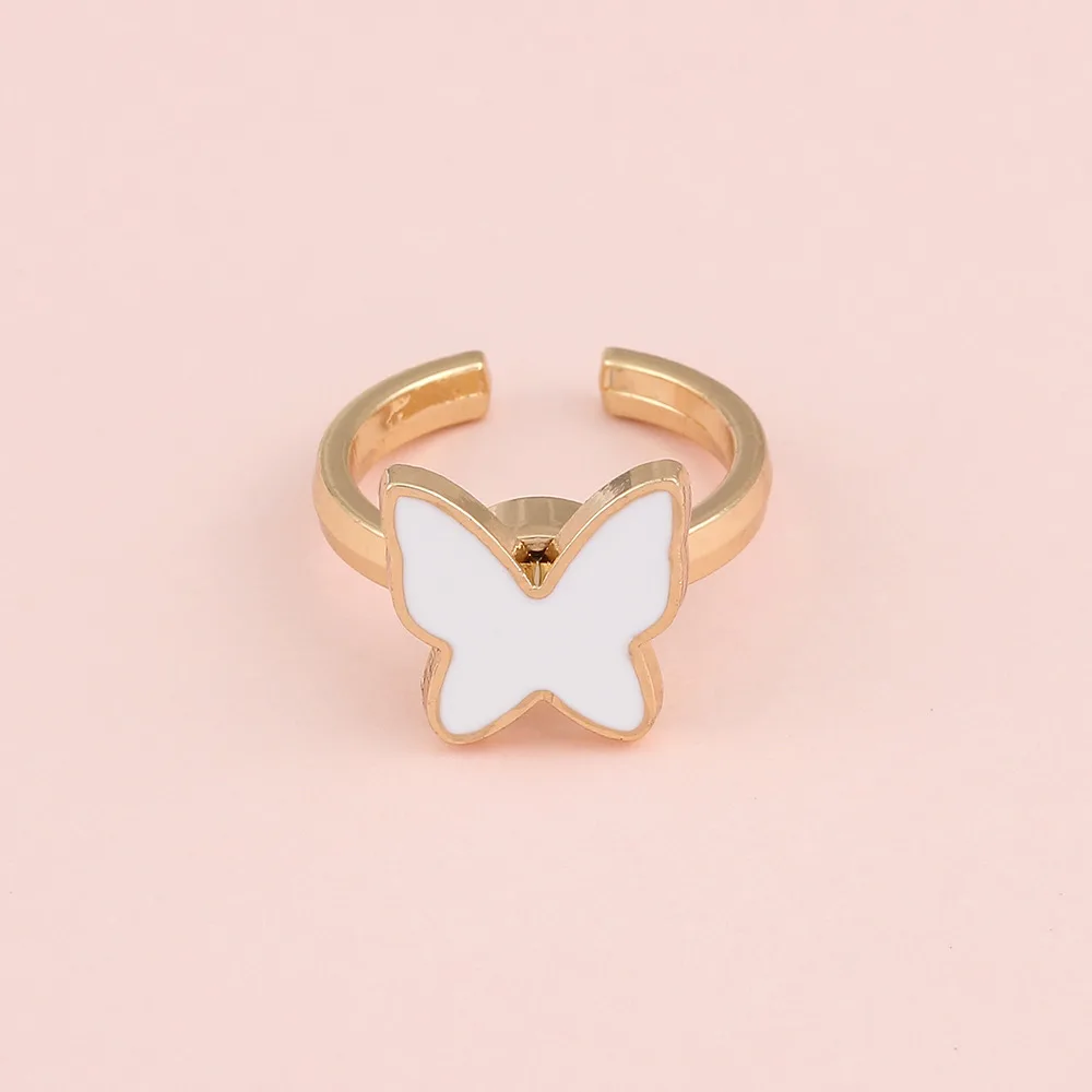 Boy Girls Cute Cartoon Spinner Ring Adjustable Stress Relieving Anxiety Ring Fidget Anxiety Rings for Kids