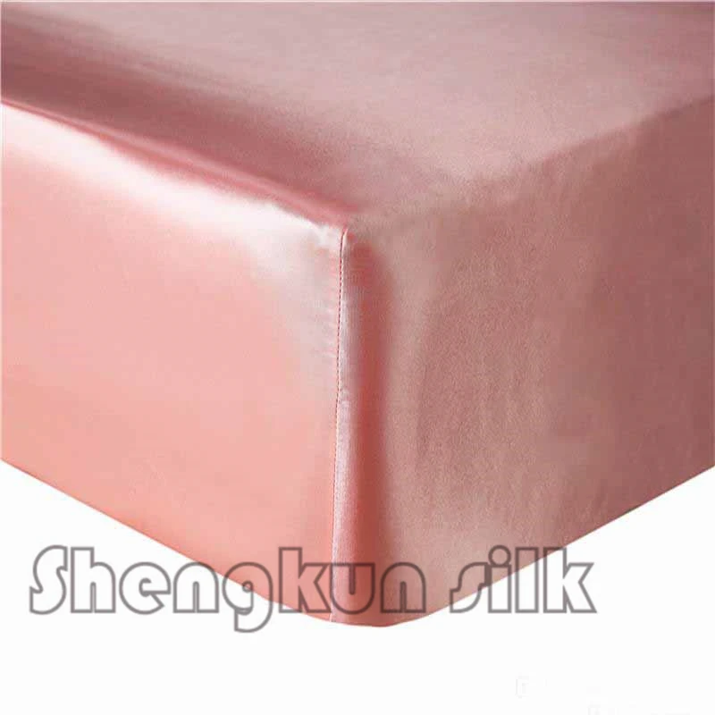 Роскошные 100% шелк тутового постельные принадлежности простыни наборы гипоаллергенный дышащий