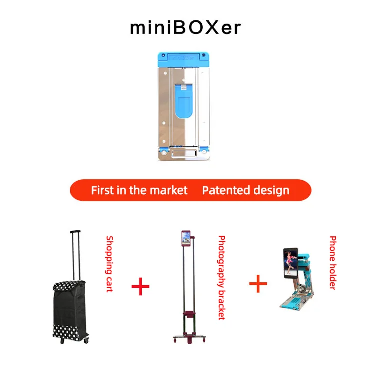 Small Foldable Shopping Cart Trolley/Telescopic Handle Folded Luggage Trolleys/Household Portable Stainless Steel Shopping Cart