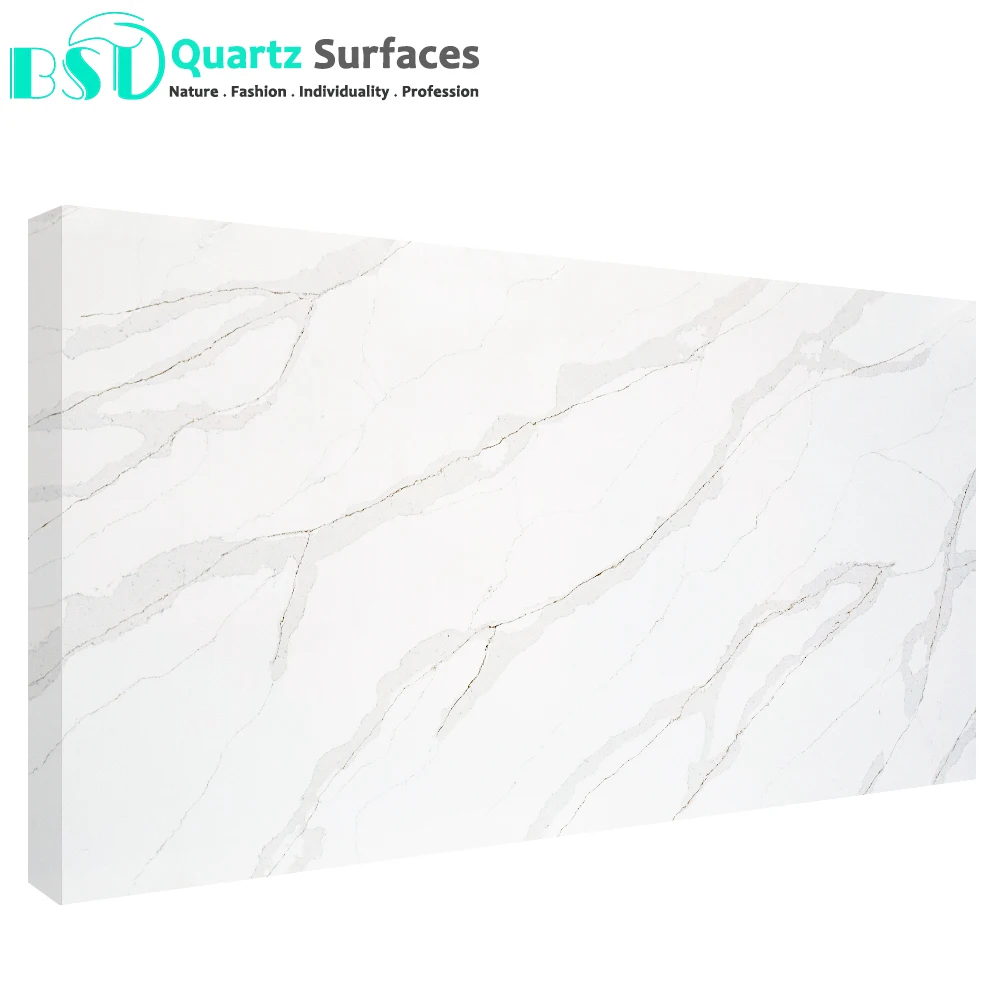 Mable Look-Alike Calacatta Gold Quartz Stone