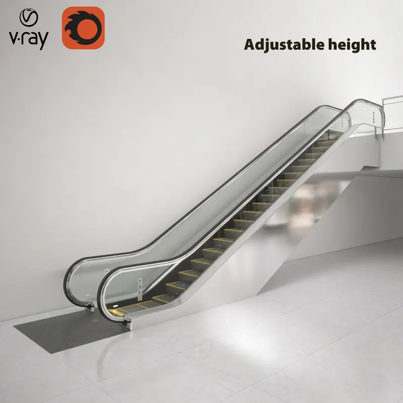 Escalator  Axial Indoor Tempered Energy Automatic Escalator Cost Max