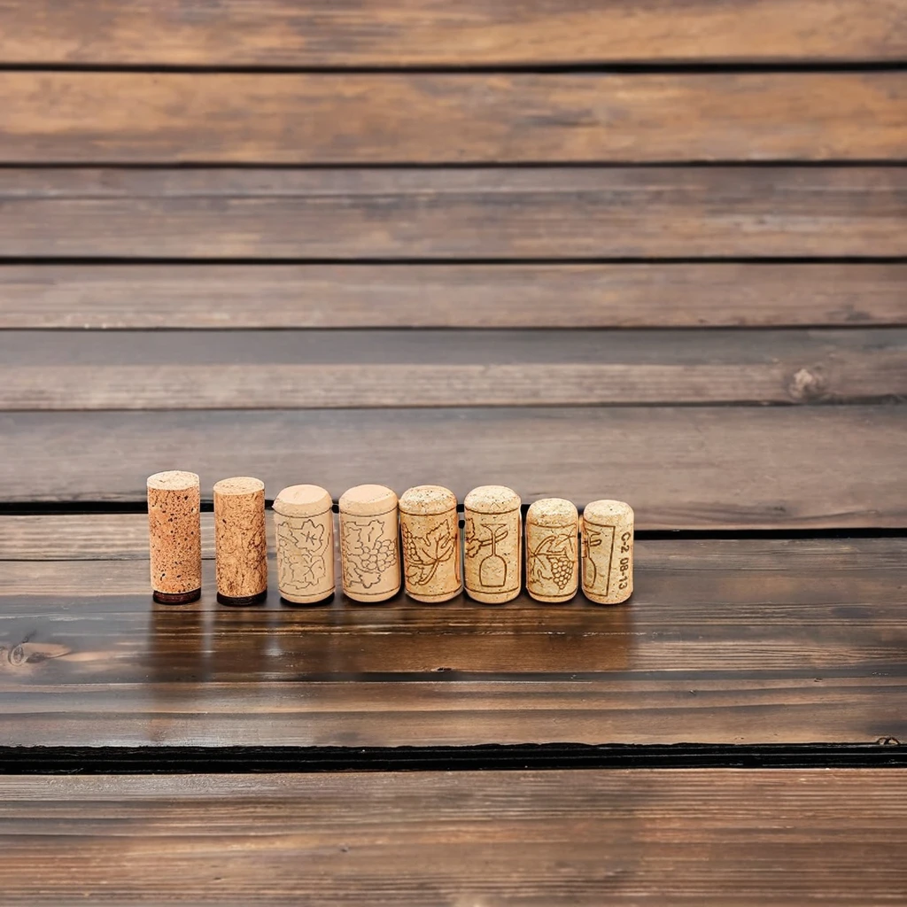 Straight Wood Wine Bottle Stopper with Cork Plug for Sealing Beer & Wine Bottles Lids Bottle Caps & Closures