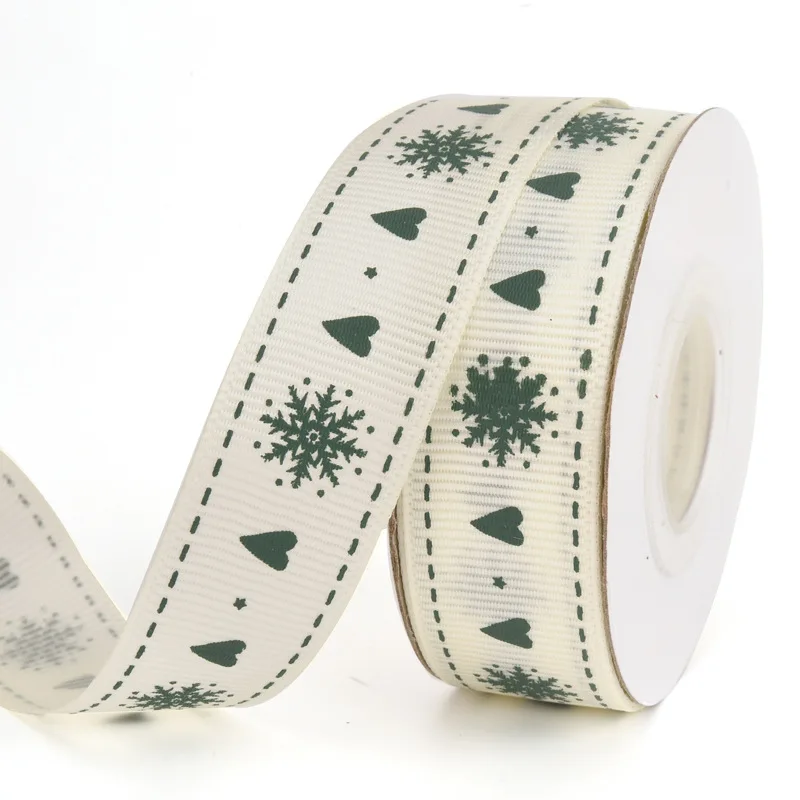 Best Selling Customized Grosgrain Ribbon 75 mm Christmas Party 100% Polyester Material Satin Ribbon