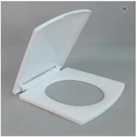 UK style one button and quick release pp square toilet seat