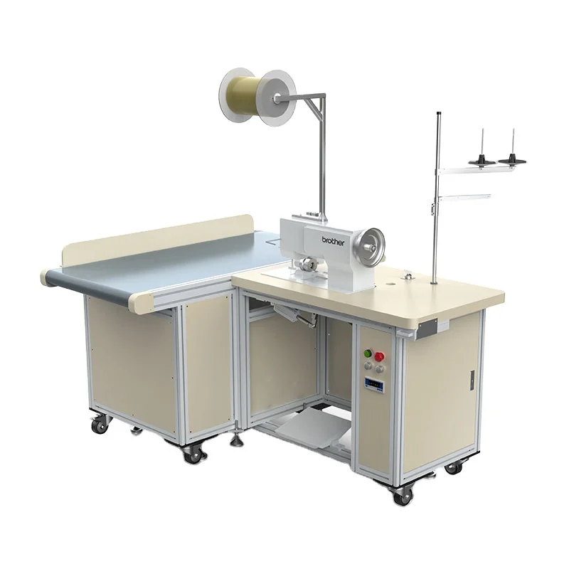 High production double needle sewing machine head S FOLD curtain sewing machine