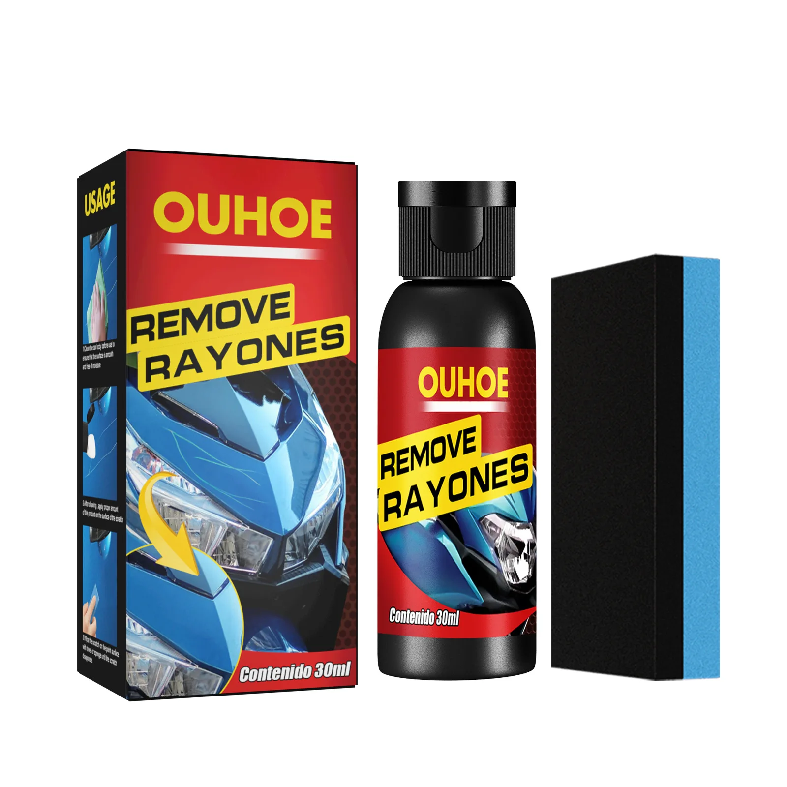 Private Label OUHOE Automotive Car Paint Scratch Swirl Oxidation Remover Liquid Kit Car Body Restoration Refurbishment Agent