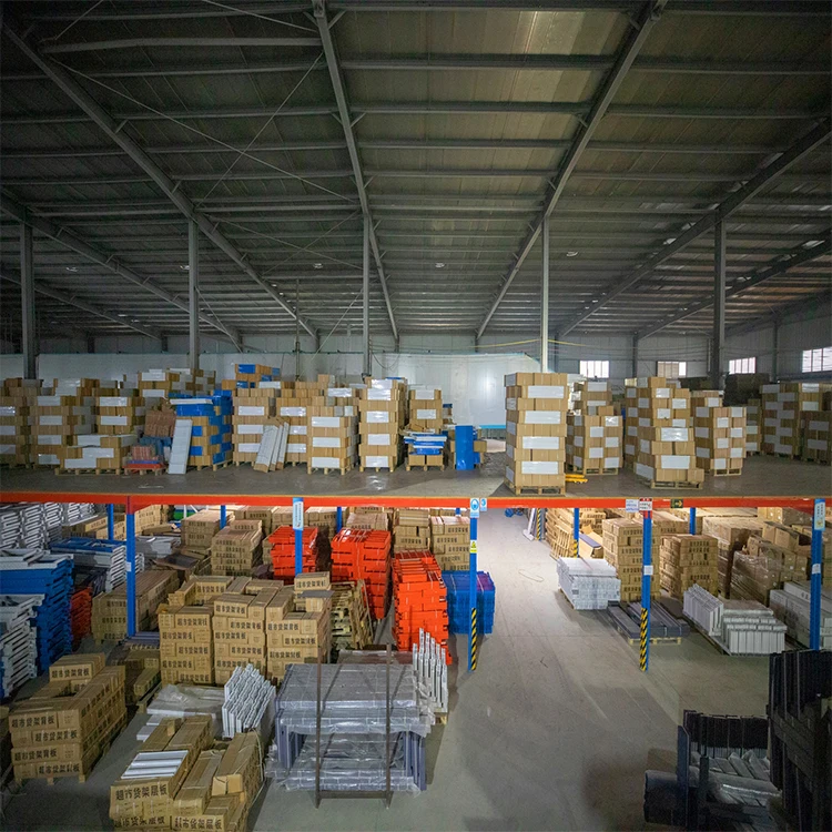 China Factory Price Double Side Clothing Shelving Supermarket Cosmetics Gondola With Led Lights For Building Painting/Supermarke