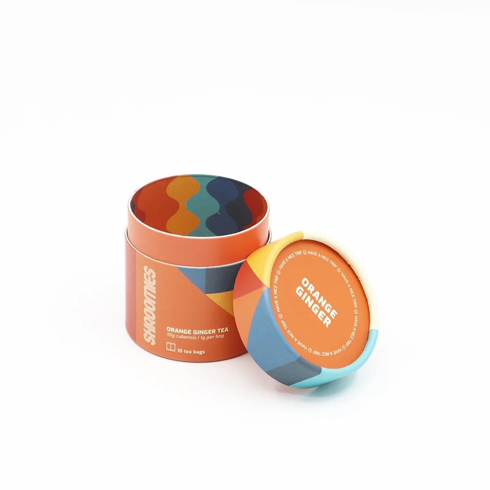 Eco Friendly Custom Food Grade Cardboard Cylinder Box Paper Tube Packaging For Nuts Coffee Tea