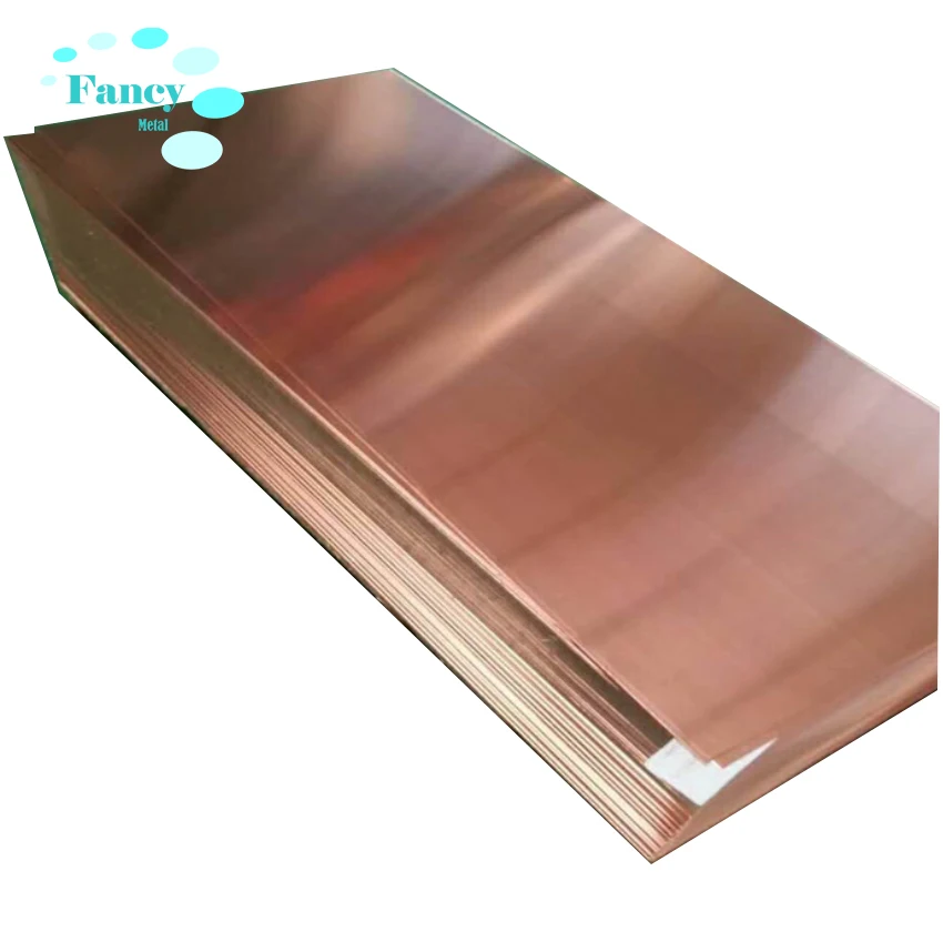 Customized Thick Factory Brass 0.1mm~200mm Non-alloy OEM/DOM 99.9% Brush Hard Copper Sheet Roll 0.1 Mm Copper Foil Copper Plate