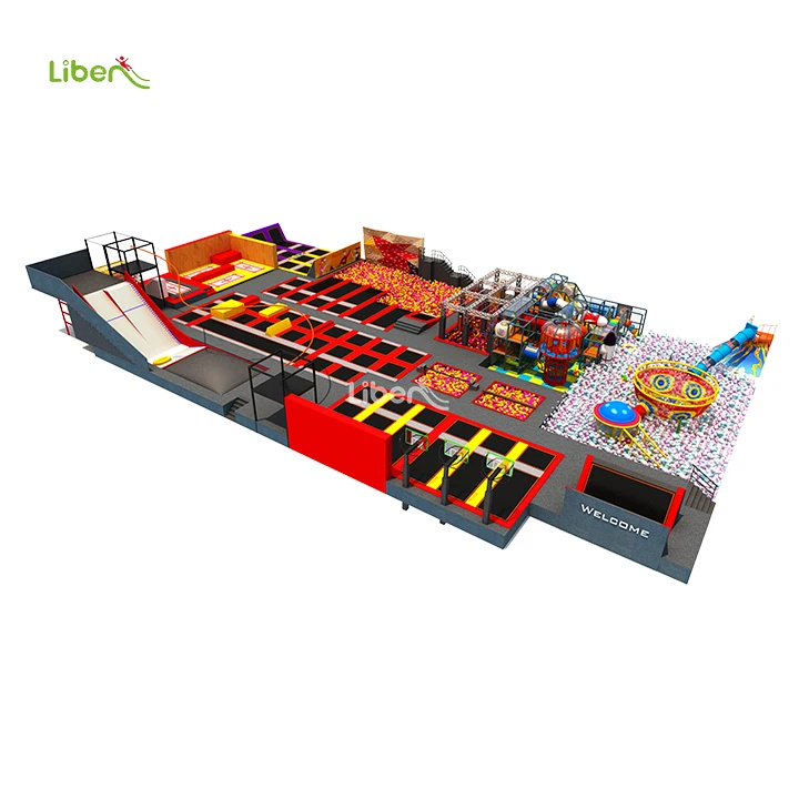1952sqm High Quality Indoor Trampoline Park Comprehensive Games  Rebounder Trampoline Indoor  for Sale