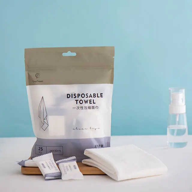 wholesale candy package portable hotel travel magic disposable hair mini compressed facial towel