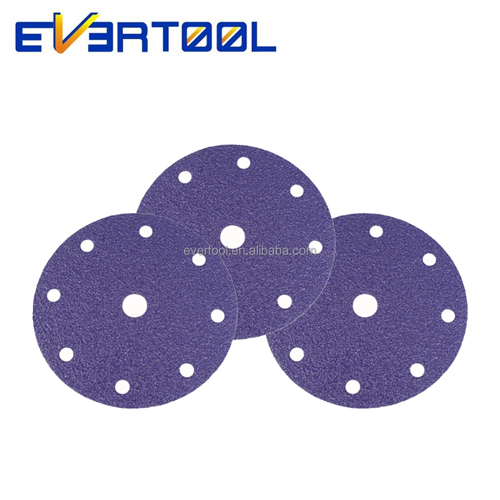 EVERTOOL Multi-hole Pattern Sanding Paper Clean Sanding Abrasive Discs for Automotive Repair